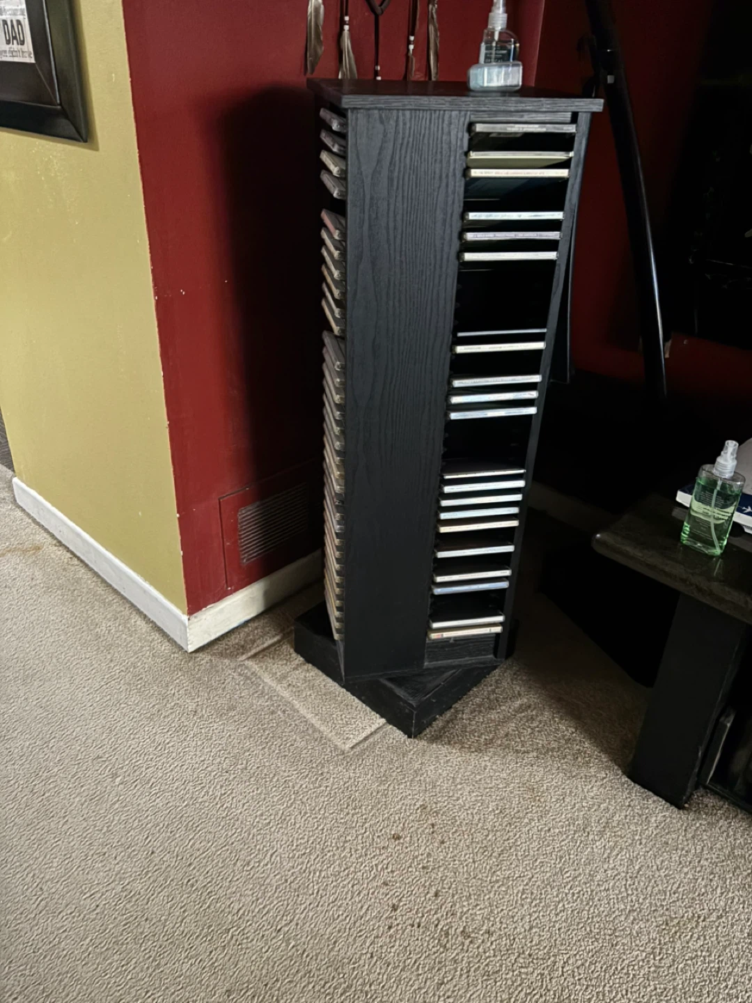 Black CD/DVD Rotating Tower - photo 2