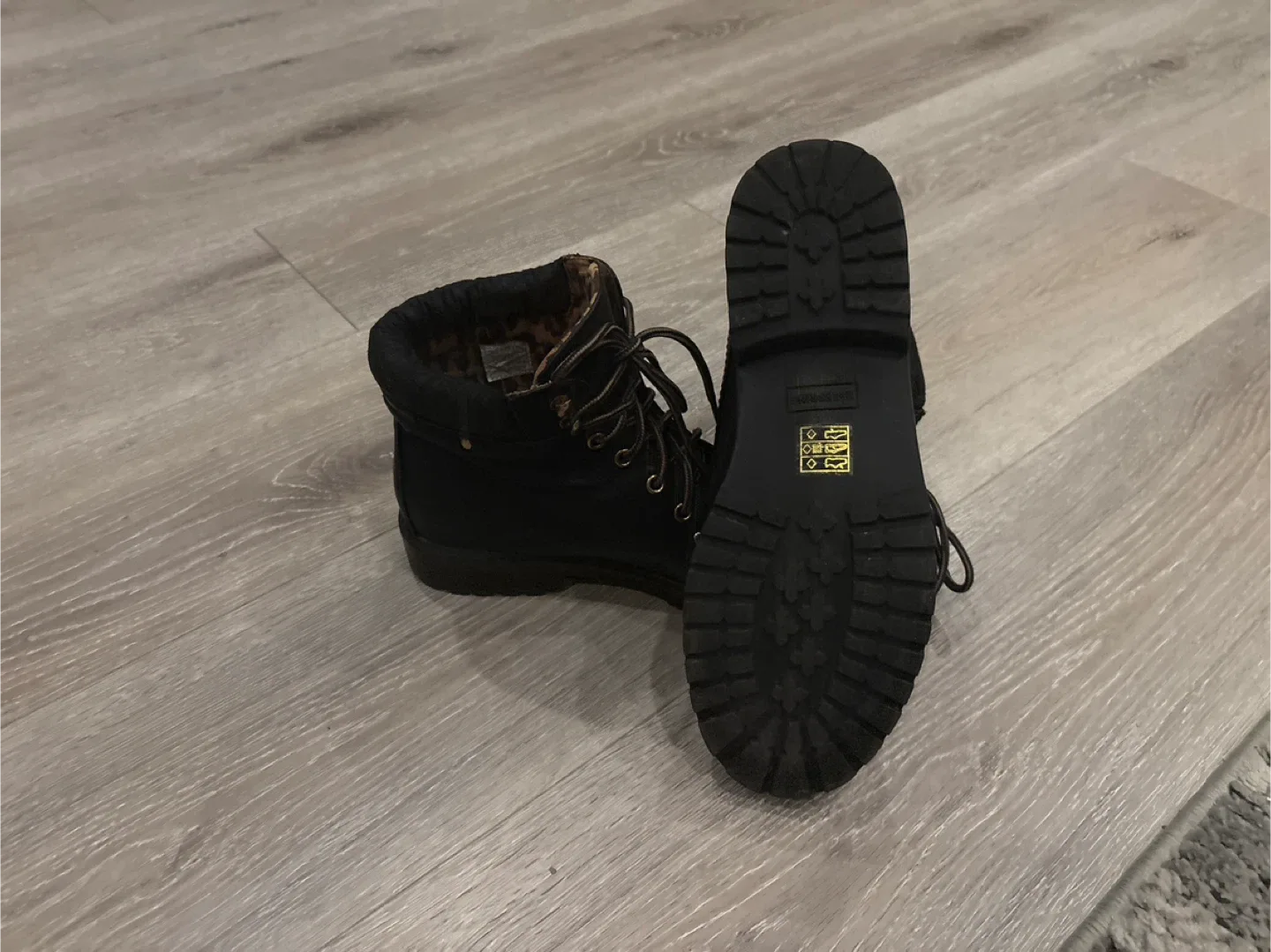 Black Ankle Boots, Size 11 image indicator(4)