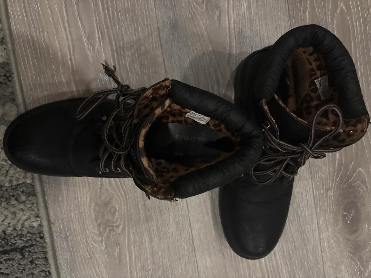 Black Ankle Boots, Size 11 image indicator(6)