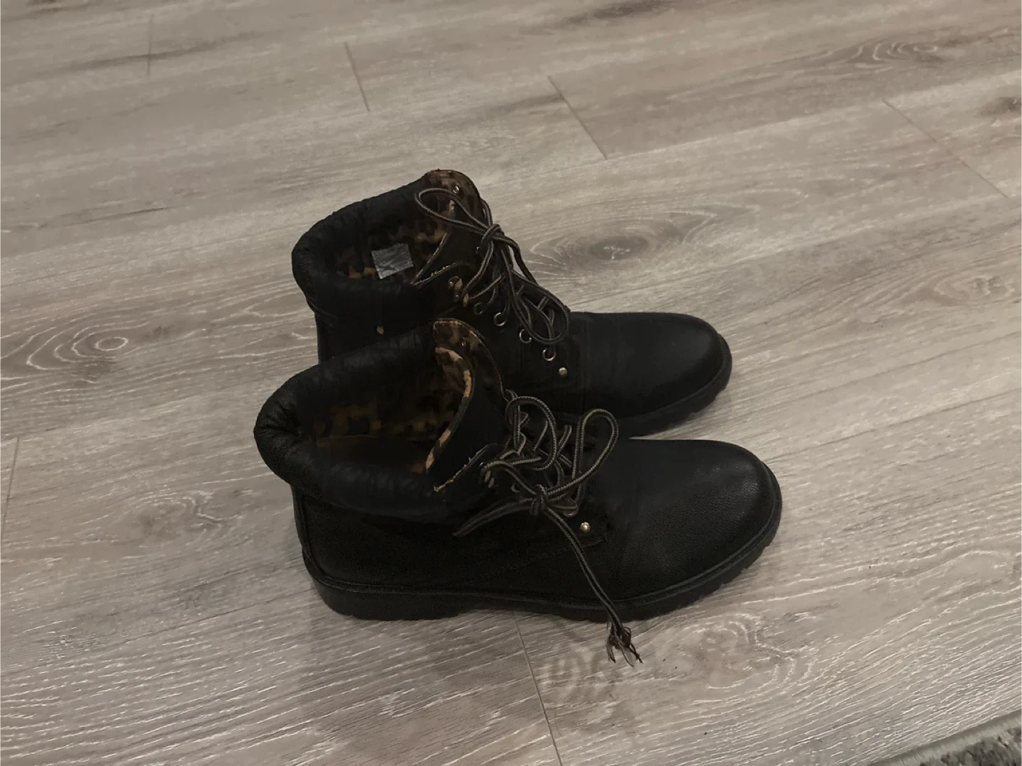 Black Ankle Boots, Size 11 image indicator(5)