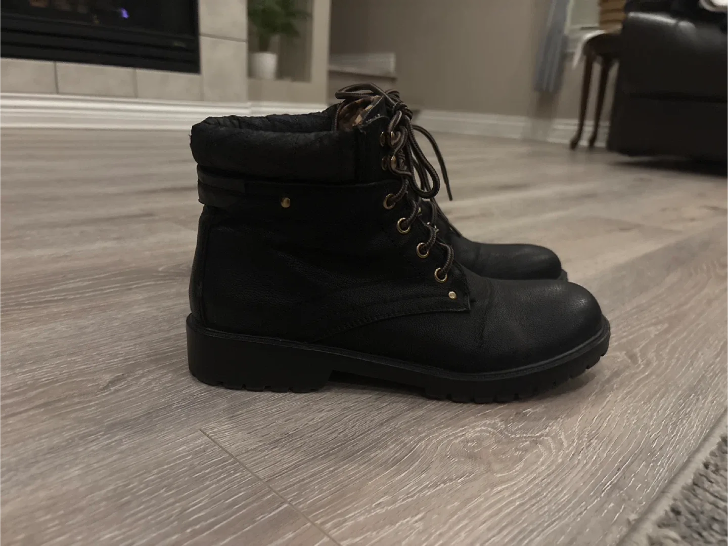 Black Ankle Boots, Size 11 image indicator(2)