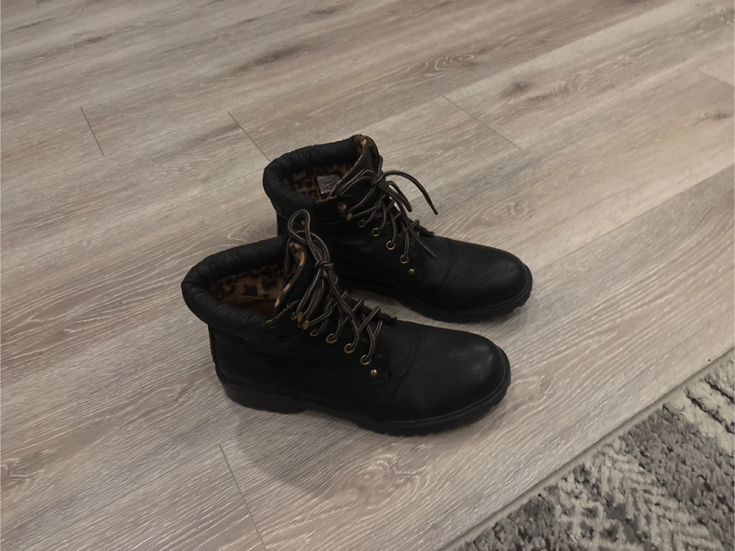Black Ankle Boots, Size 11 - photo 3