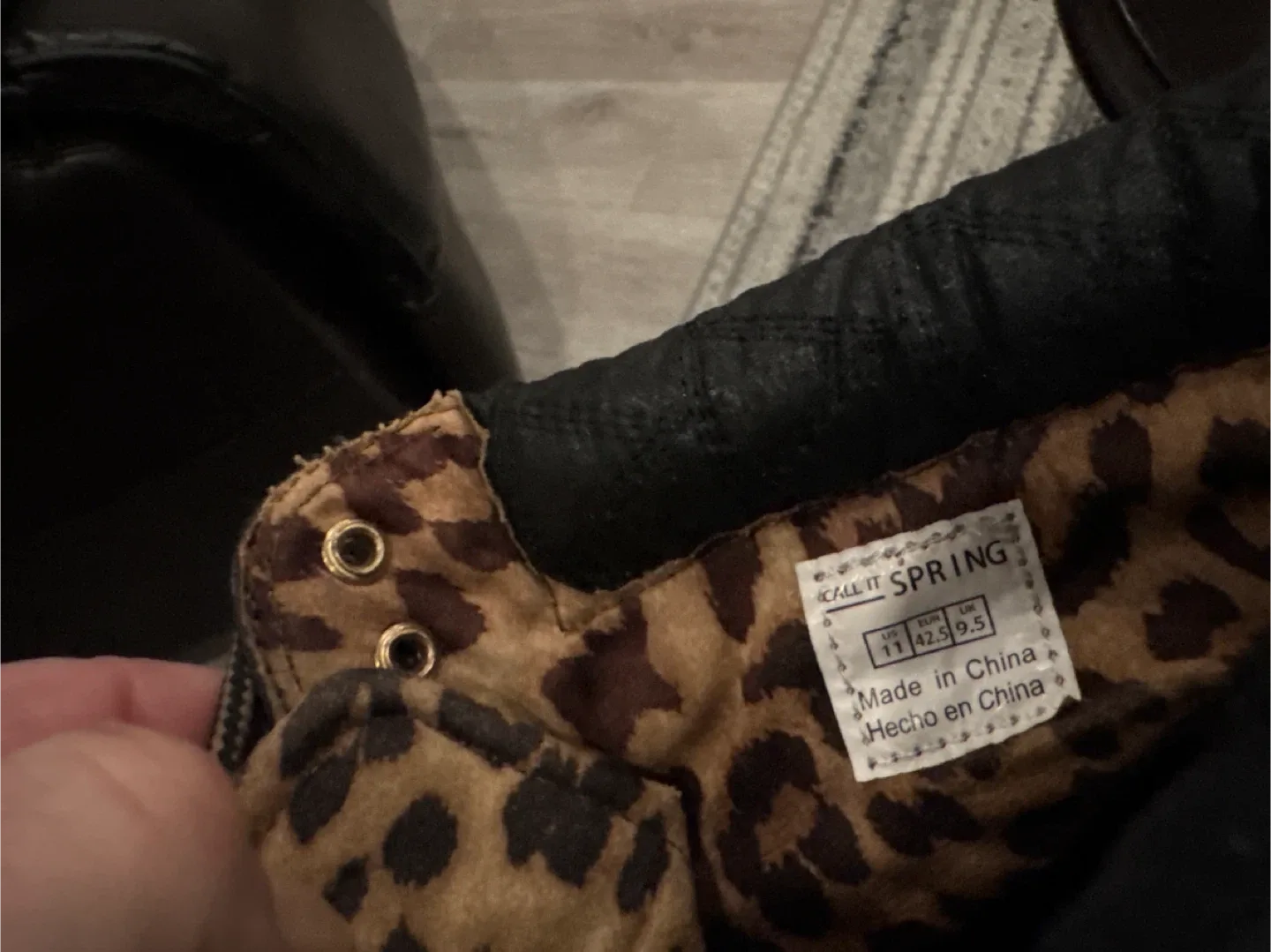 Black Ankle Boots, Size 11 image indicator(10)