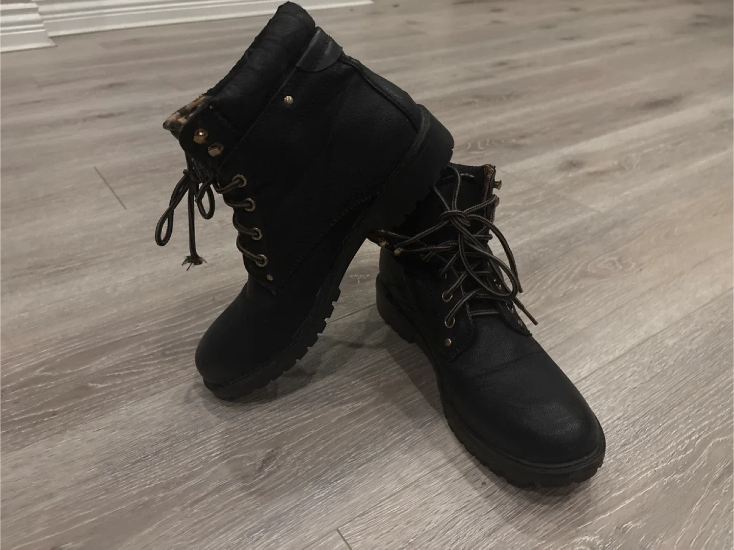 Black Ankle Boots, Size 11 image indicator(8)