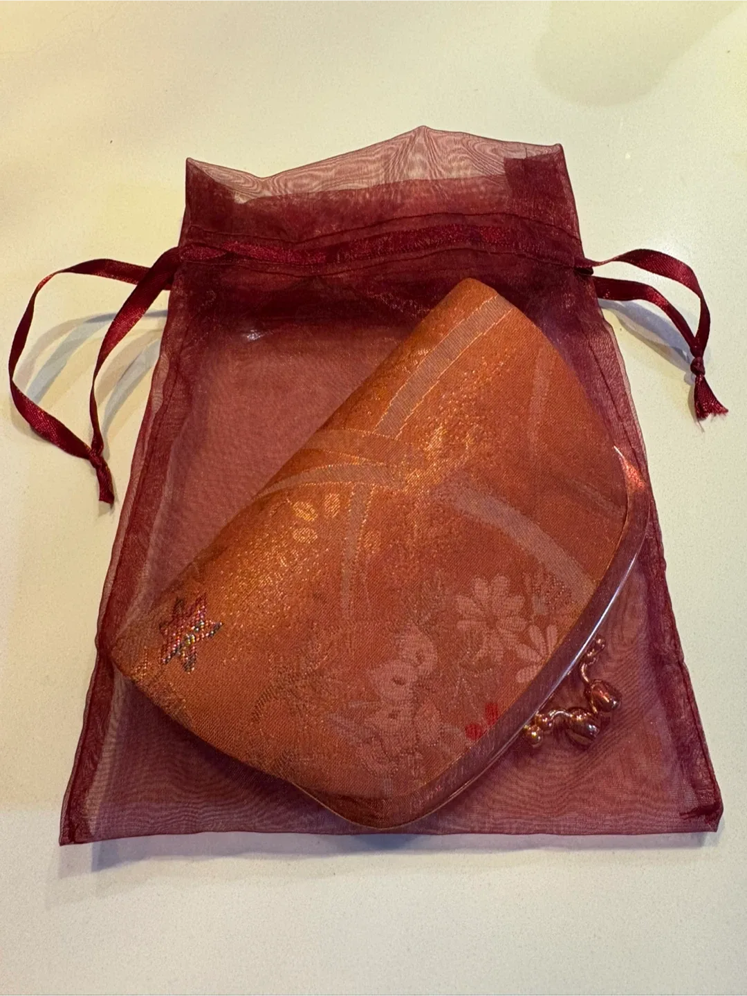 Floral Coin Purse with Drawstring Bag image indicator(4)