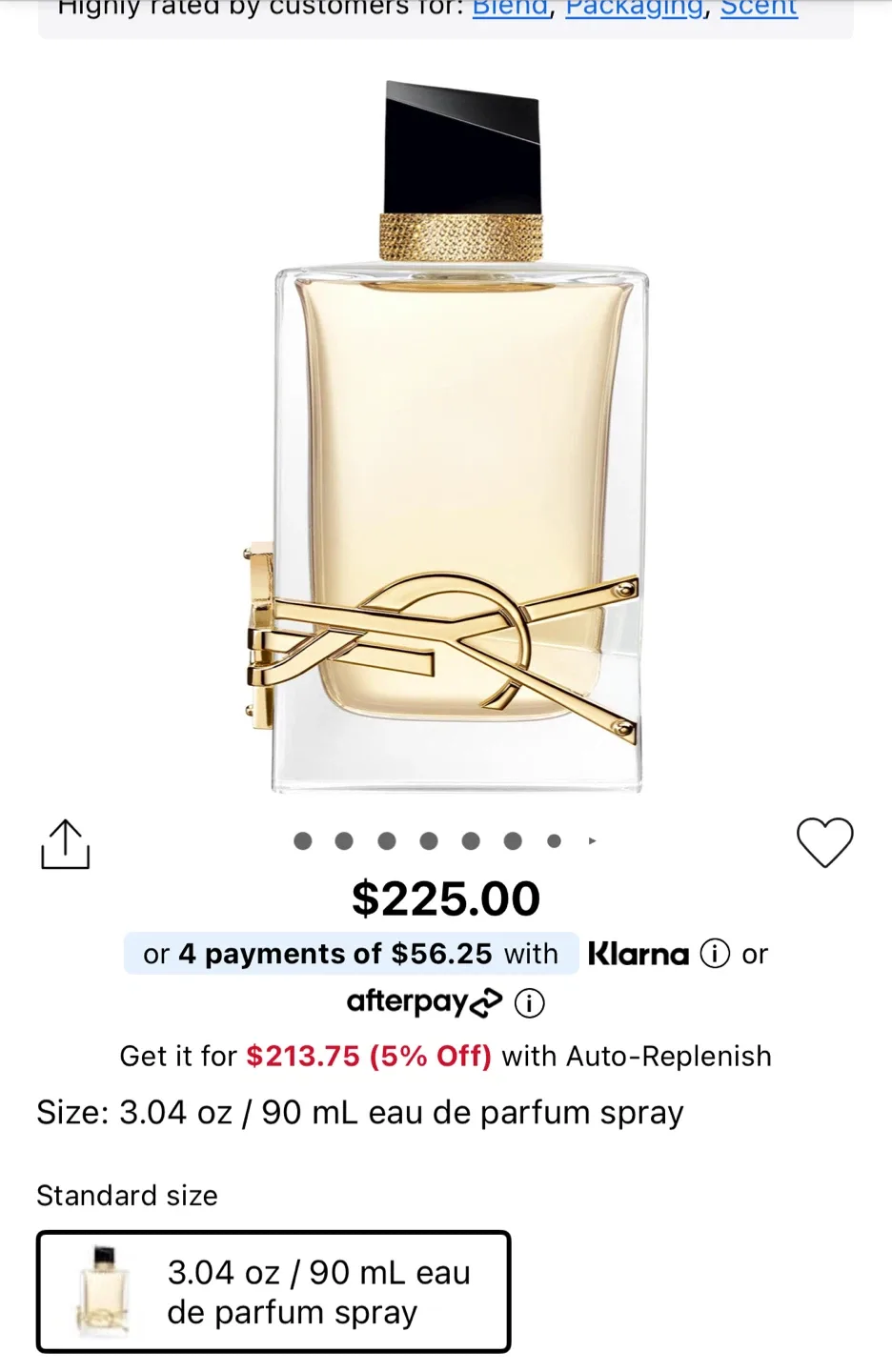 Yves Saint Laurent Libre Eau de Parfum 90ml