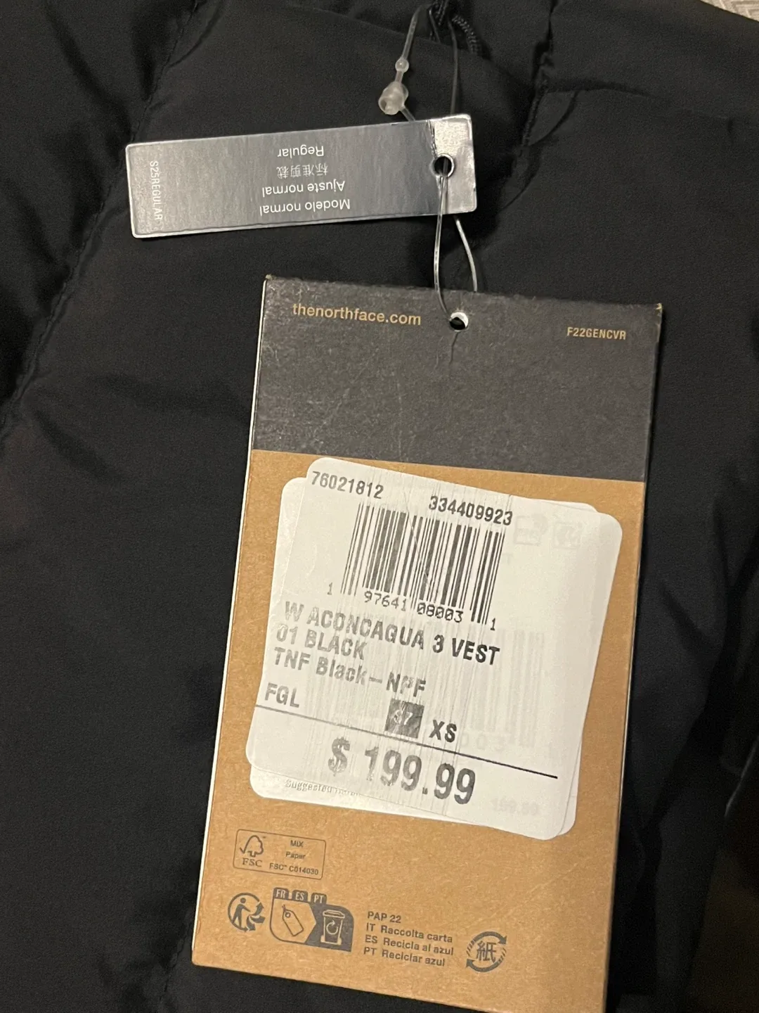 The North Face Aconcagua 3 Vest - Black, XS image indicator(5)