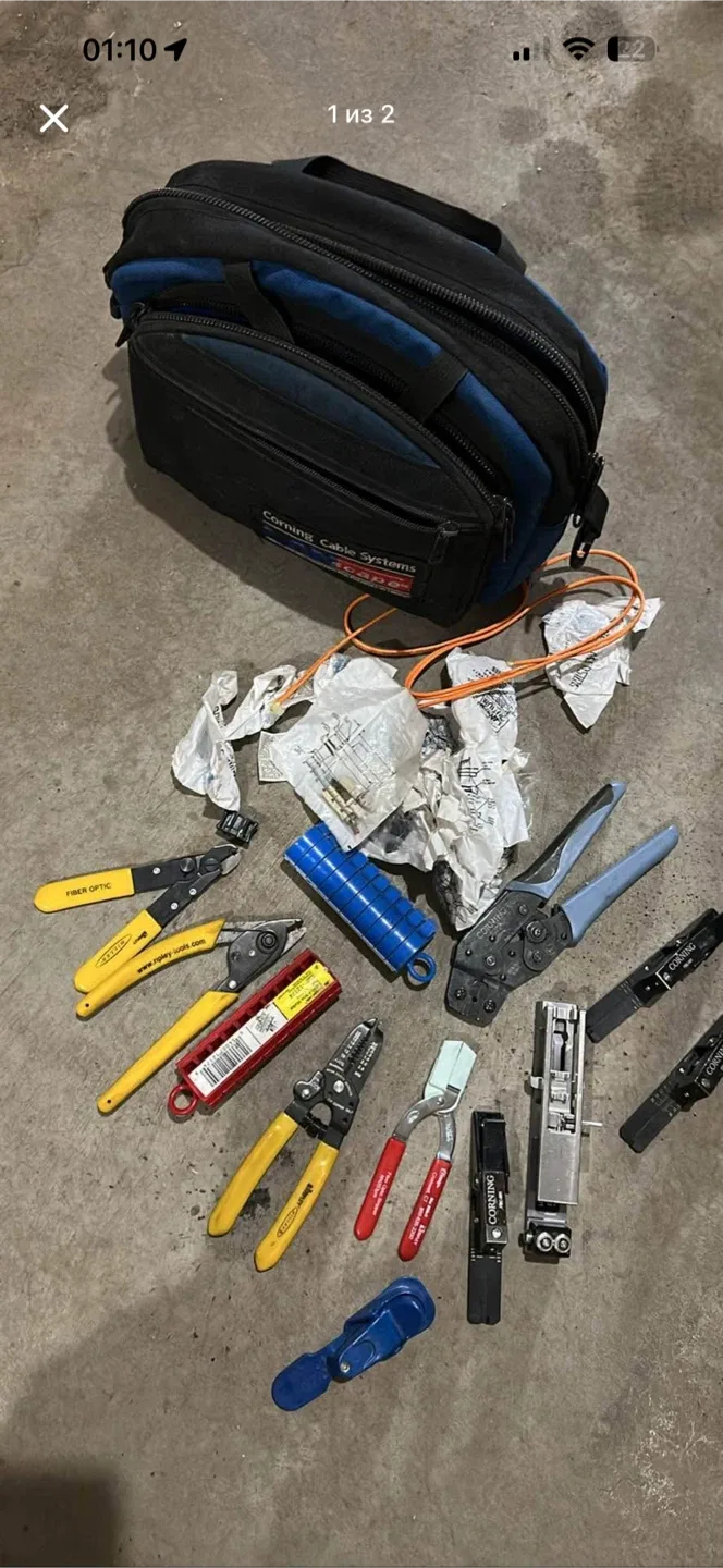 Corning Cable Tool Bag with Fiber Optic Tools