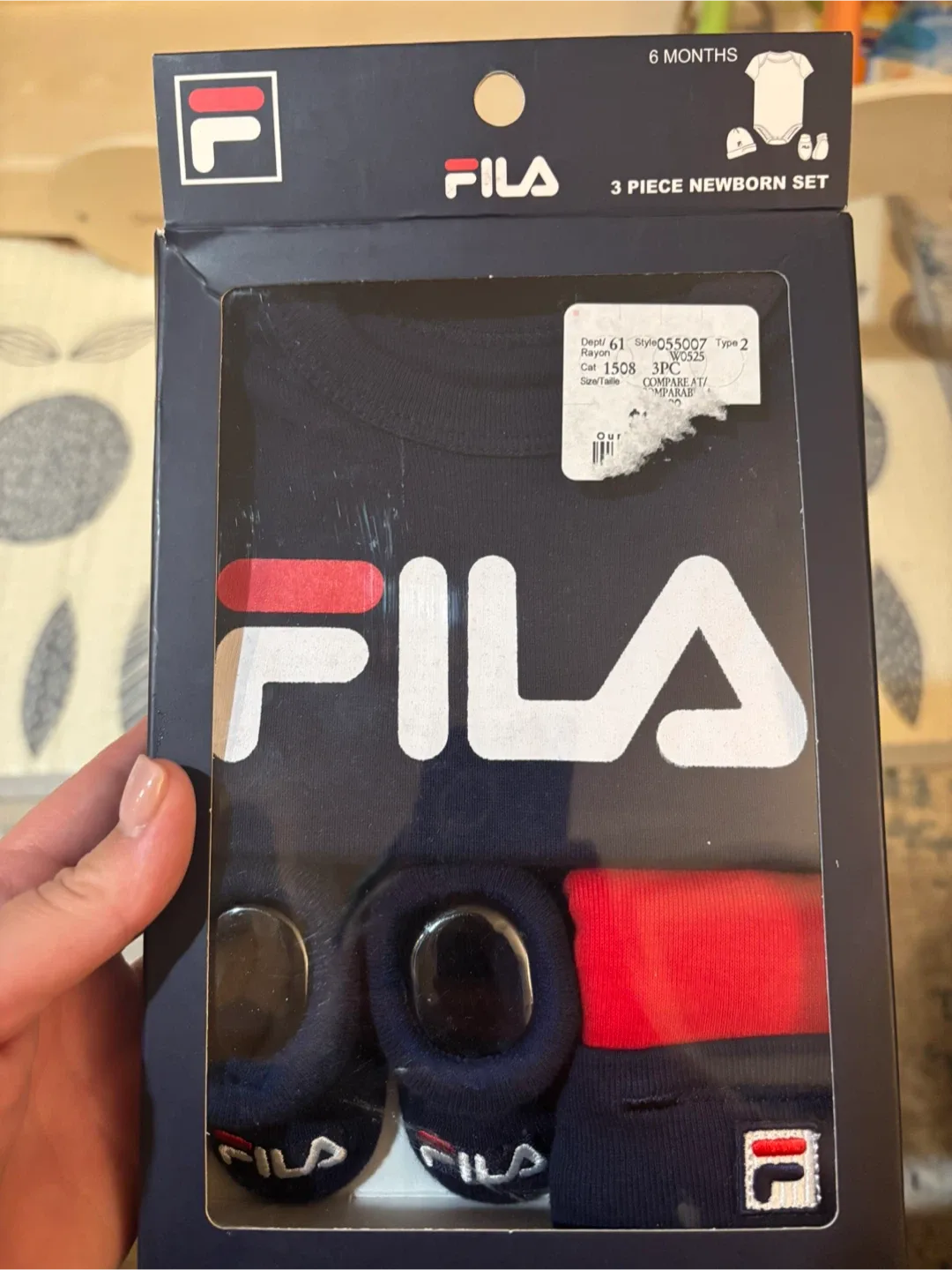 New Fila 3-Piece Newborn Set (6 Months)