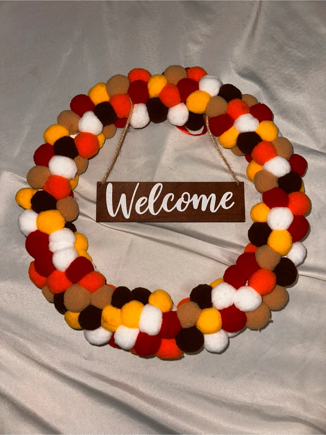 Welcome Wreath - Fall Colors