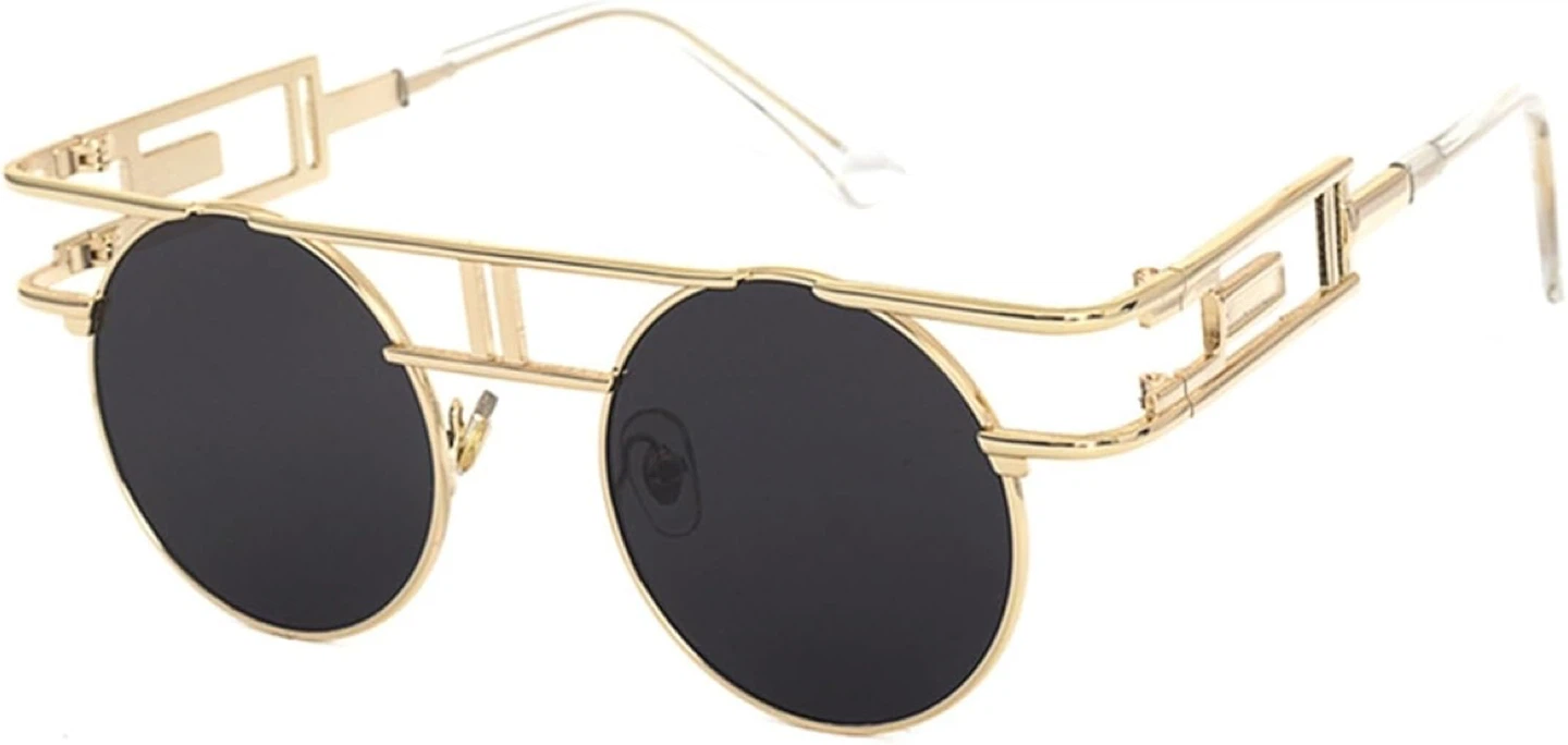 Gold Frame Round Sunglasses - photo 3
