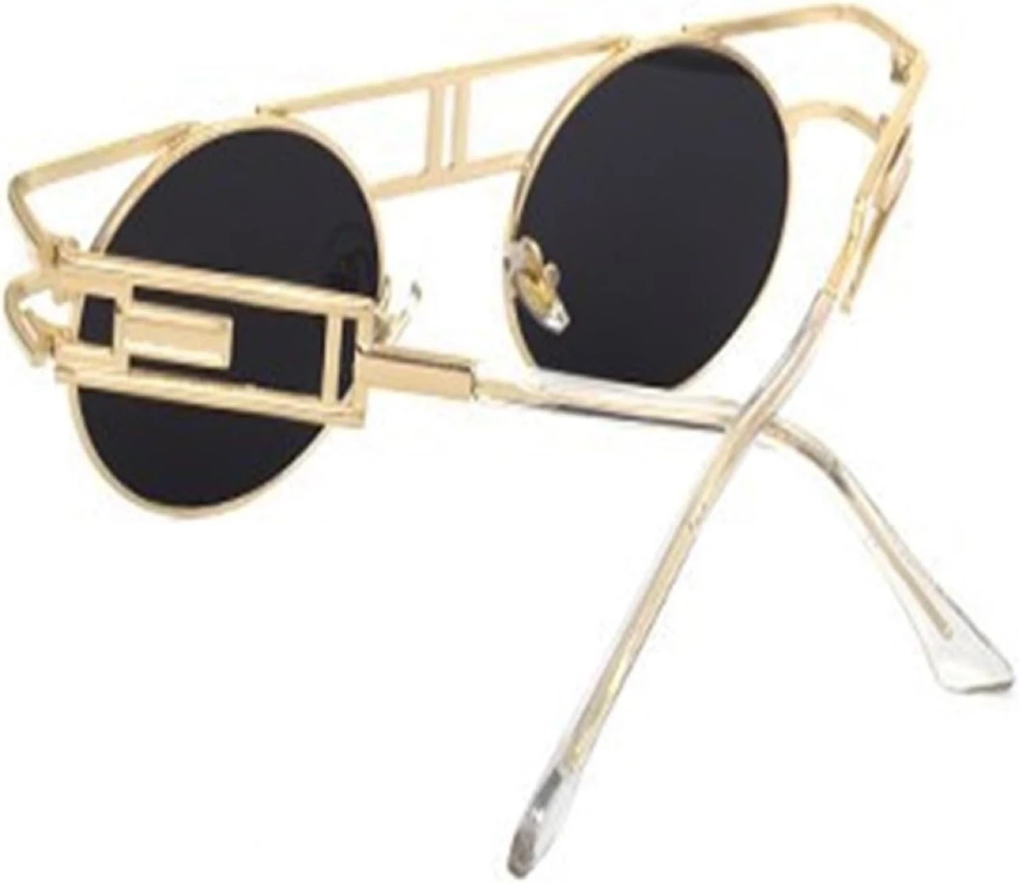 Gold Frame Round Sunglasses - photo 2