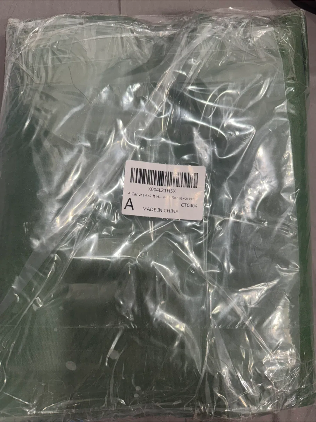 4 x 4 ft canvas tent fabric