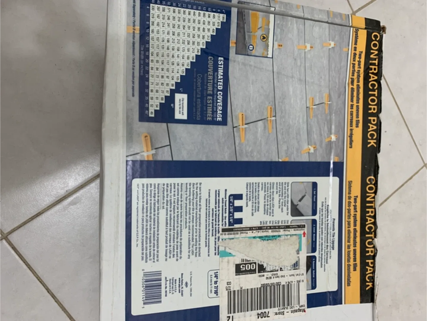 QEP Lash Tile Leveling Clips - 1000 Pack image indicator(3)