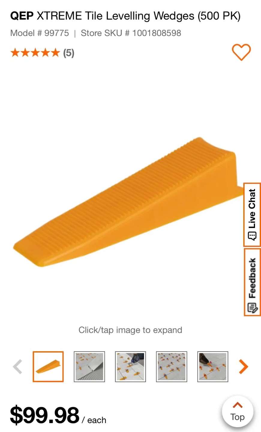 QEP XTREME Tile Levelling Wedges (500 PK)