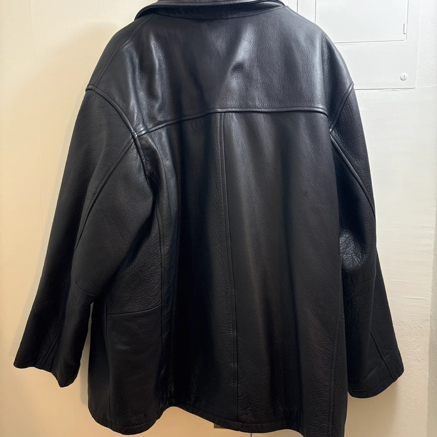 Men's Professional Leather Black Jacket - photo 2