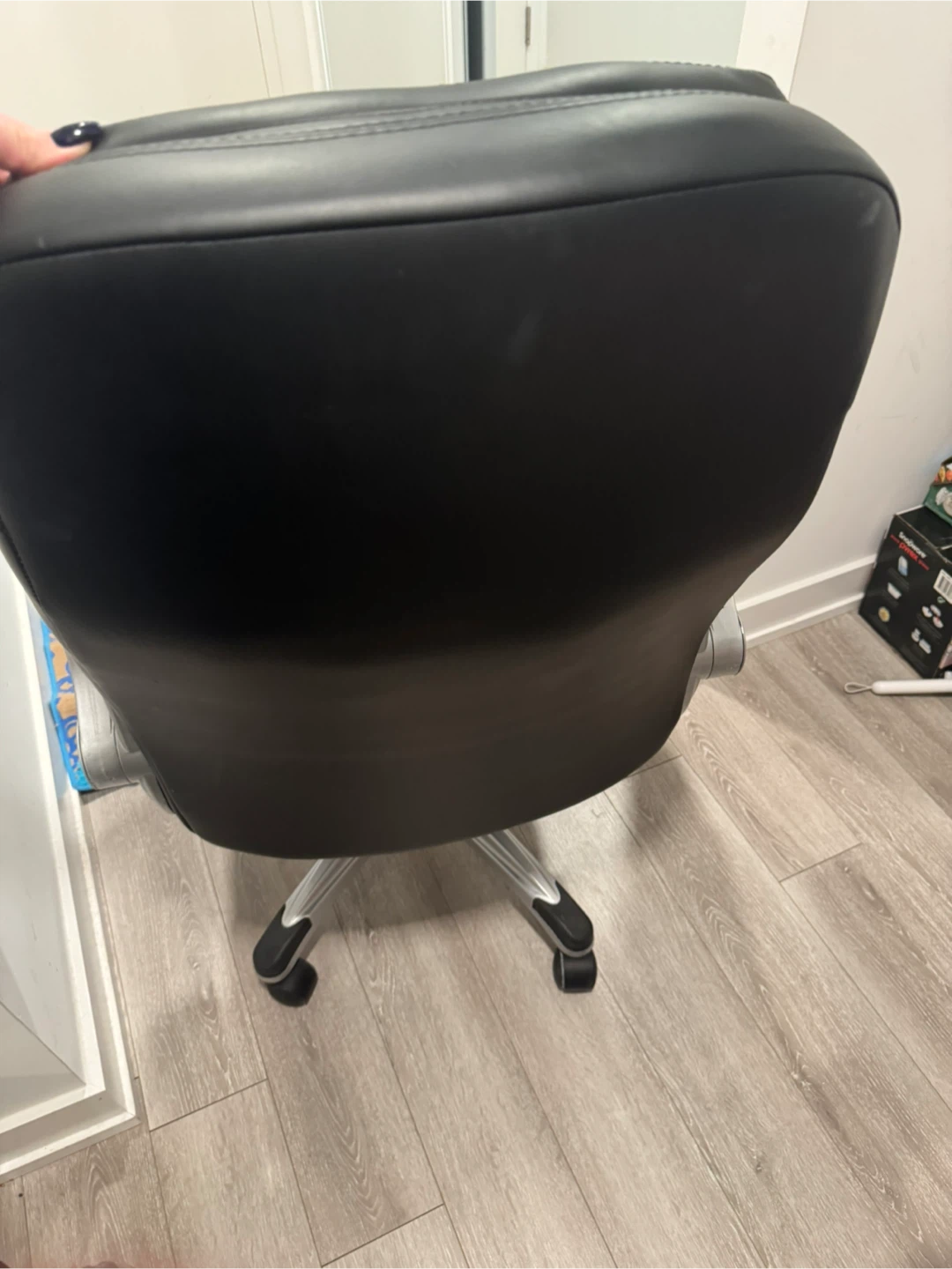 Black Leather Office Chair - photo 3