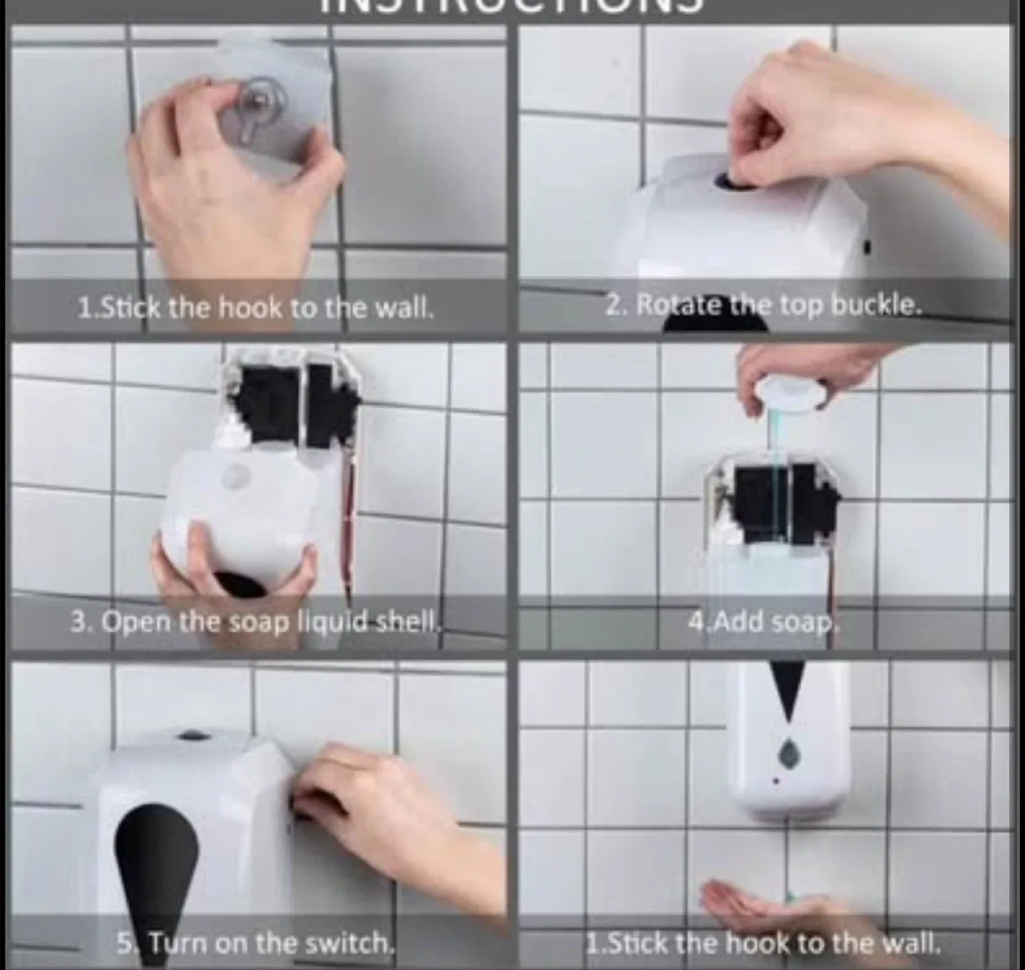 Automatic Soap Dispenser - White image indicator(4)