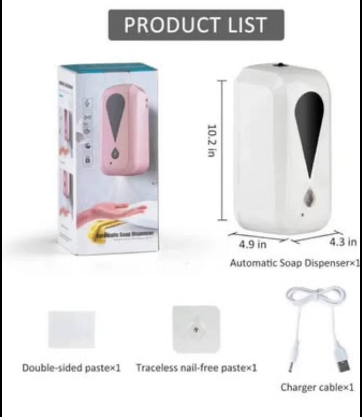 Automatic Soap Dispenser - White image indicator(6)