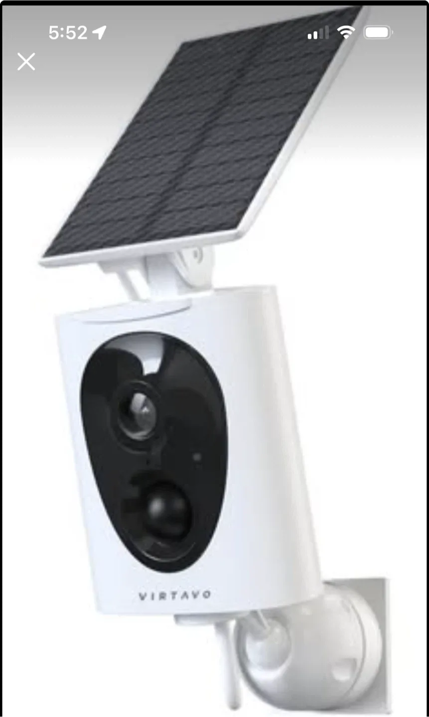 Virtavo Solar Powered Security Camera