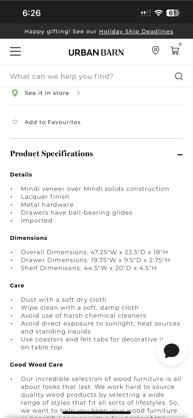 Urban Barn Coffee Table - Dark Wood image indicator(3)