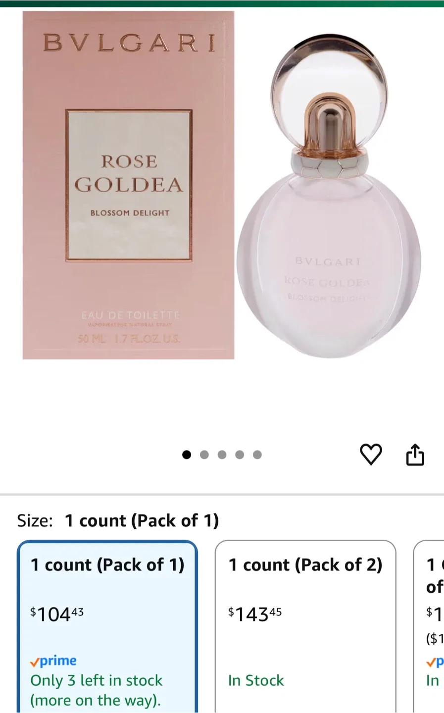 BVLGARI Rose Goldea Blossom Delight EDT 50ml