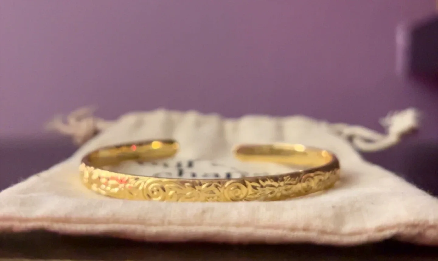 Our Spare Change Floral Cuff Bracelet