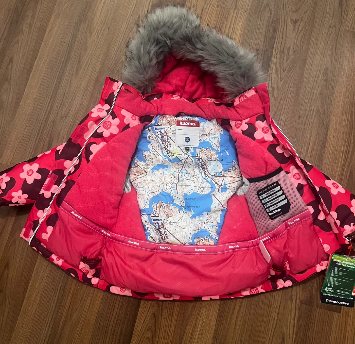 Brand new with tags!! Kuoma Kids' Winter Jacket, Size 4y - photo 4