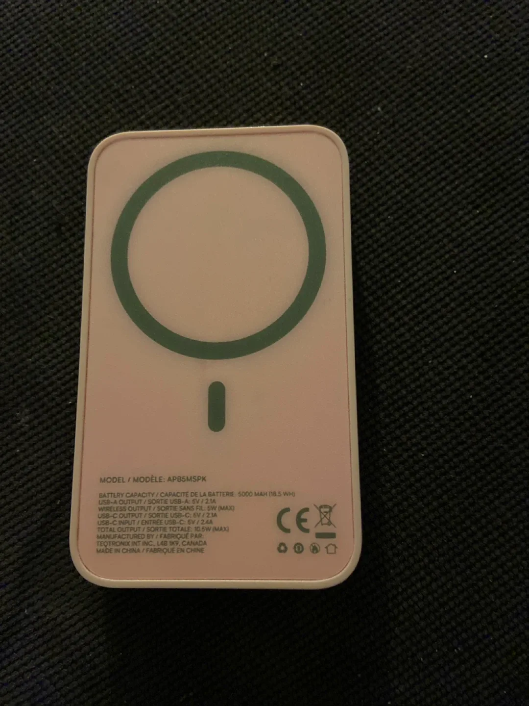 Pink MagSafe Compatible Power Bank