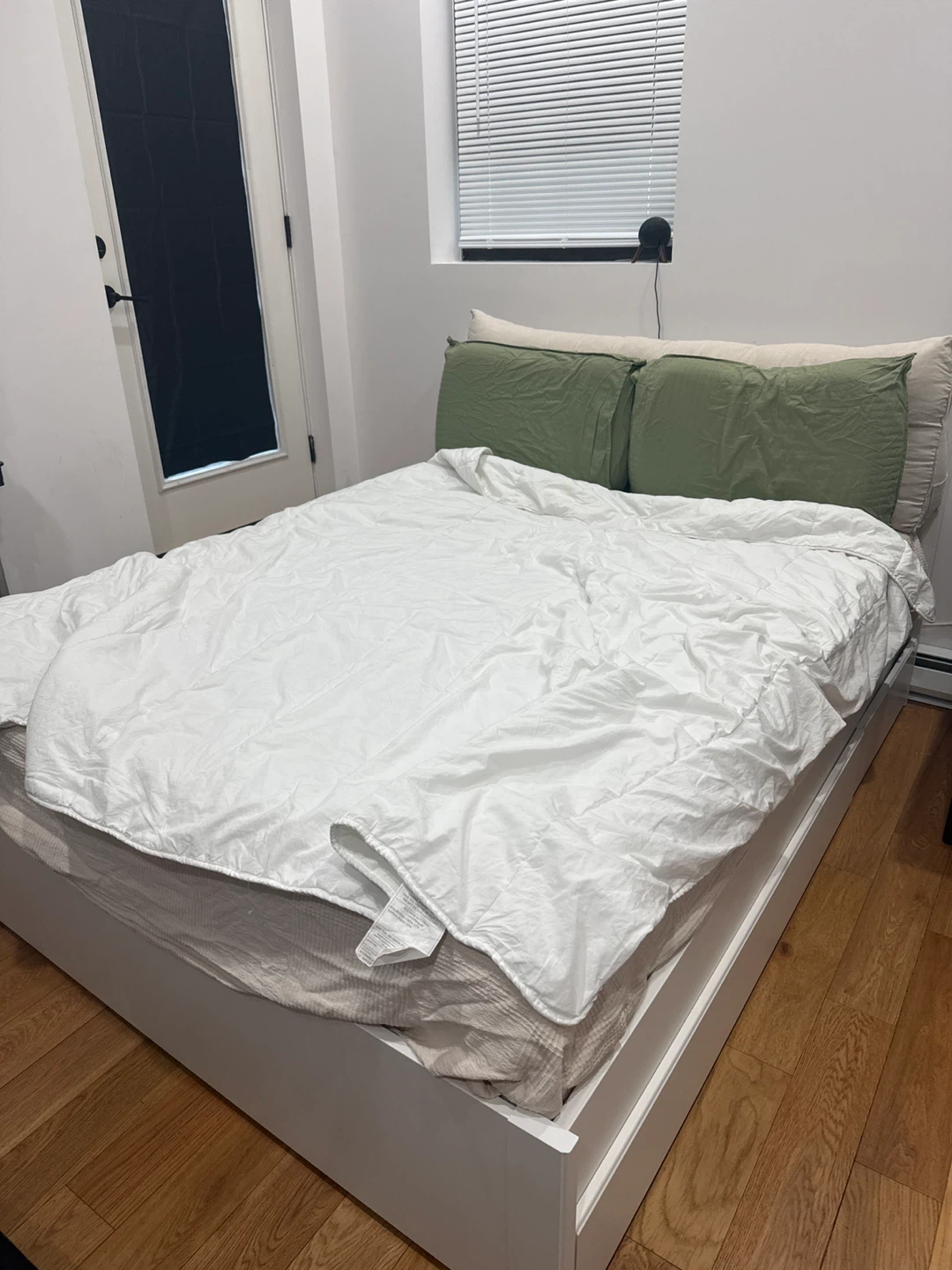 IKEA QUEEN BED + MATTRESS (NEED GONE FAST)
