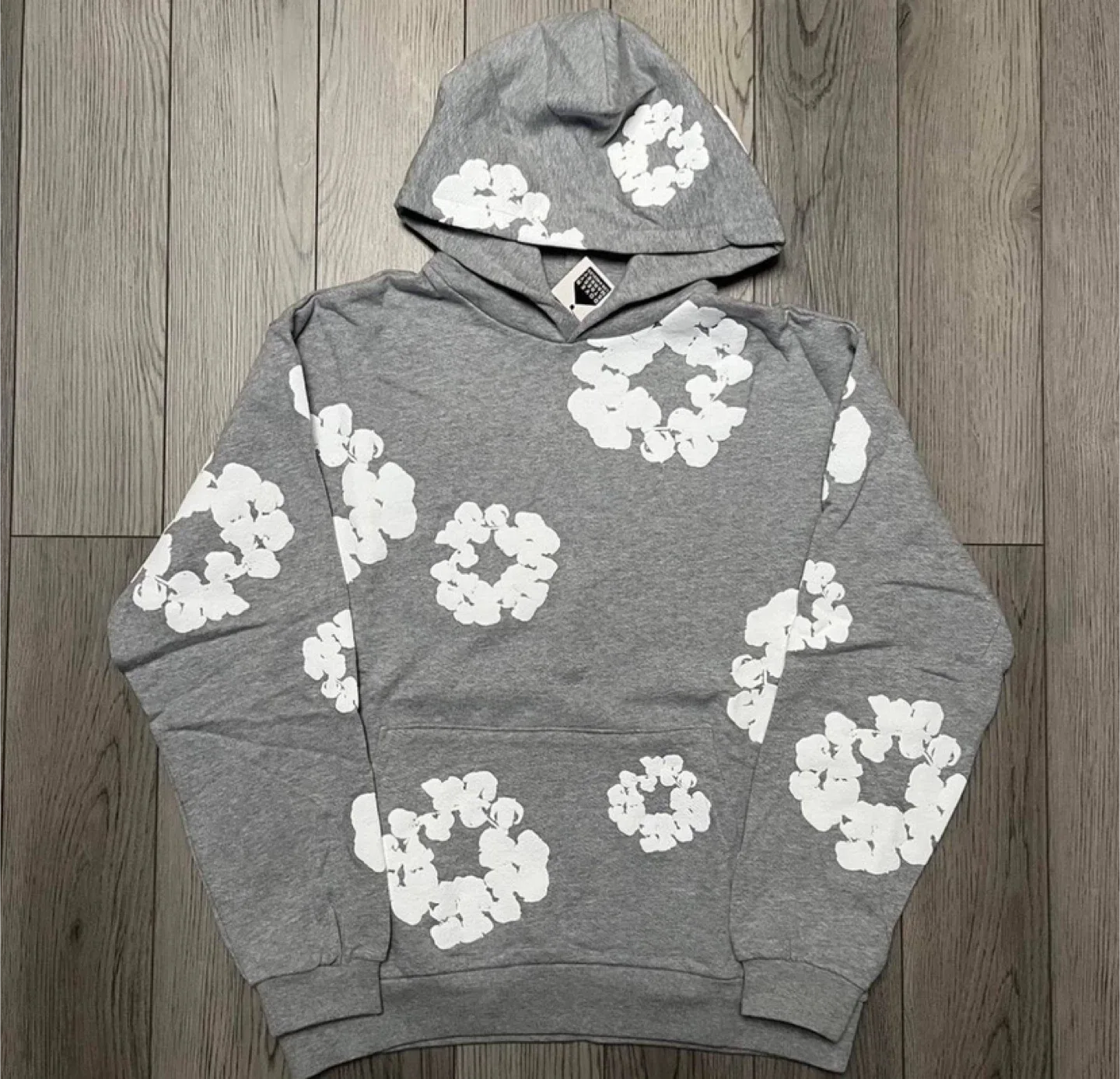Denim Tears x Dover Street Market Grey Cotton Wreath Hoodie