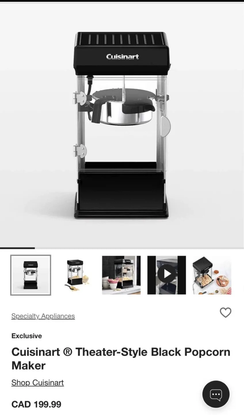 Cuisinart Theater-Style Black Popcorn Maker image indicator(3)