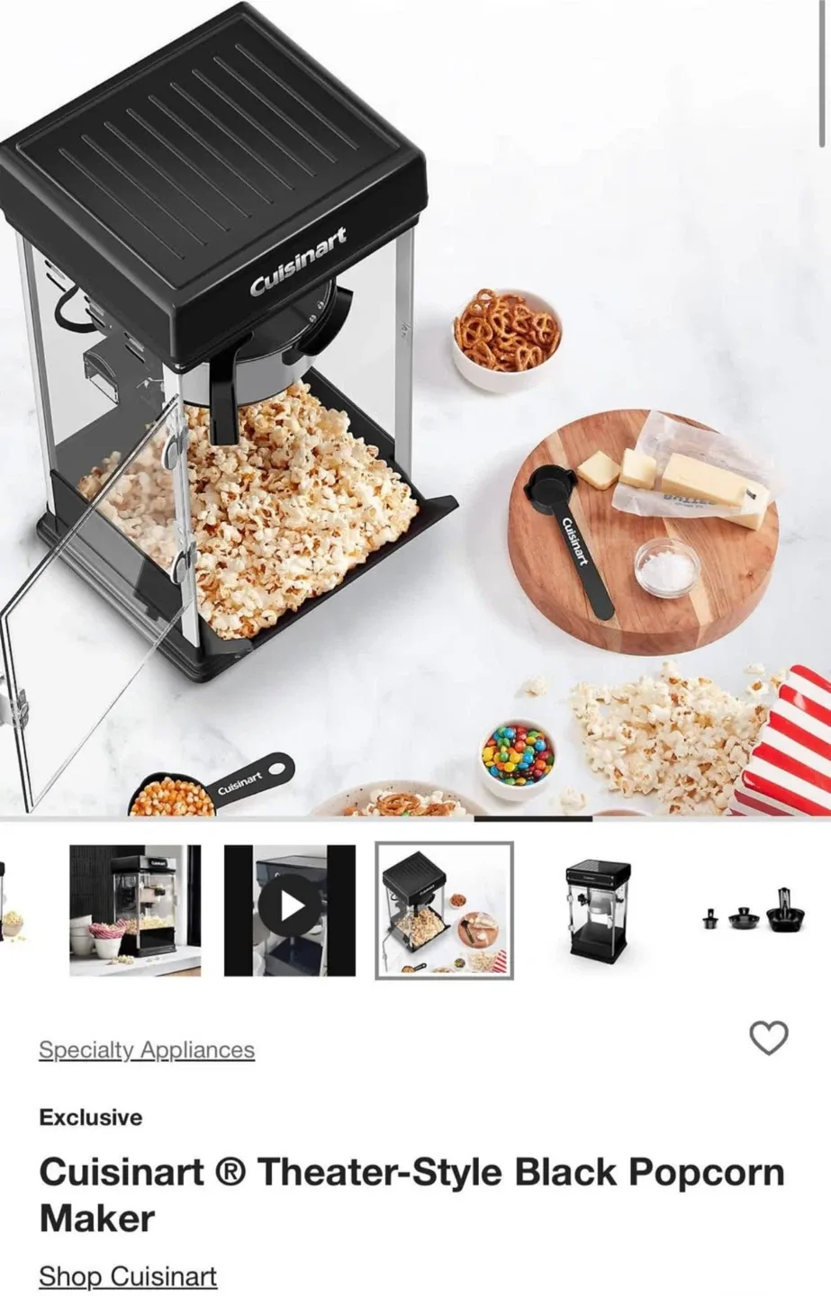 Cuisinart Theater-Style Black Popcorn Maker image indicator(2)
