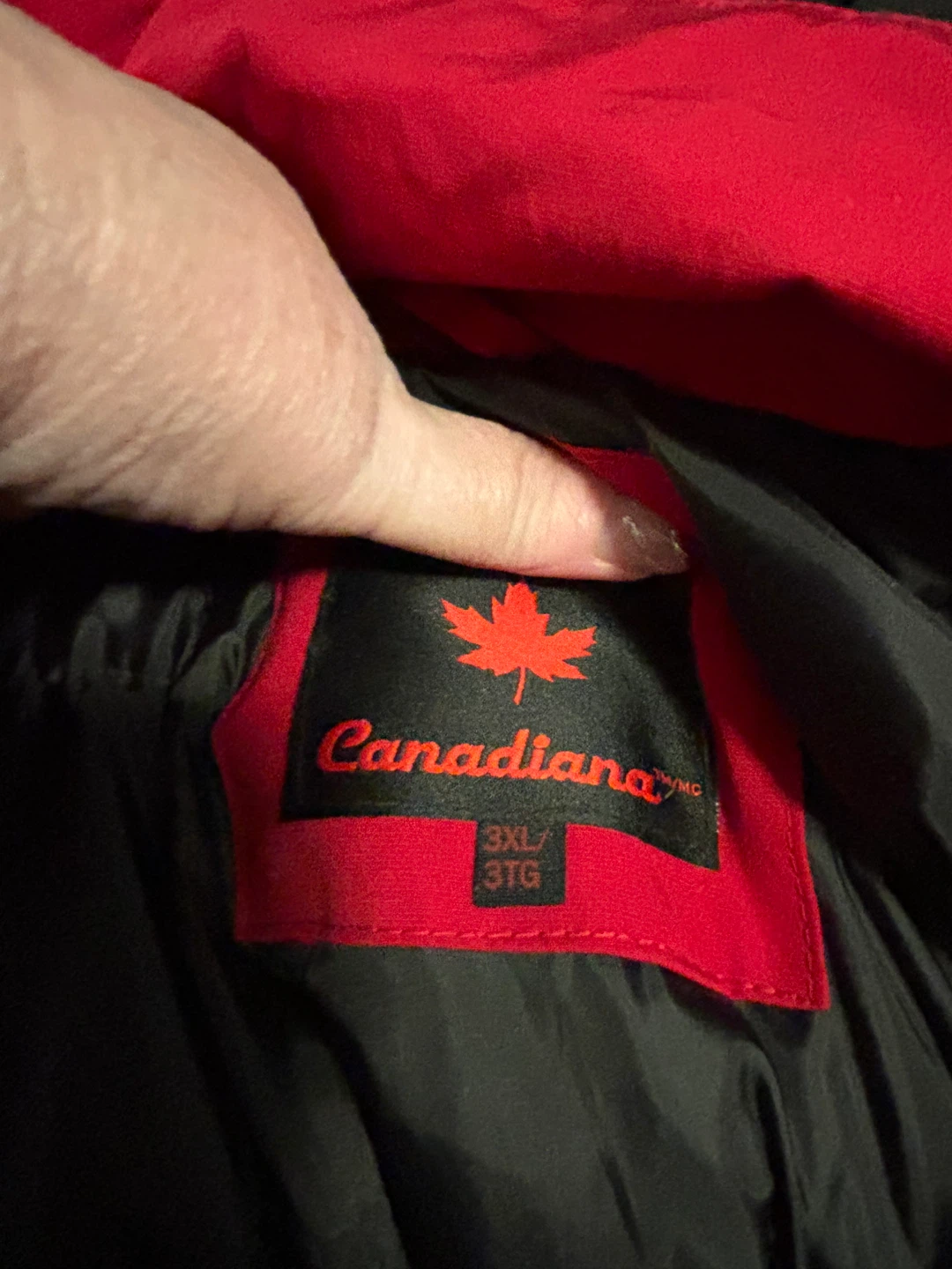Womens Canadiana 3XL Red Winter Jacket - photo 3
