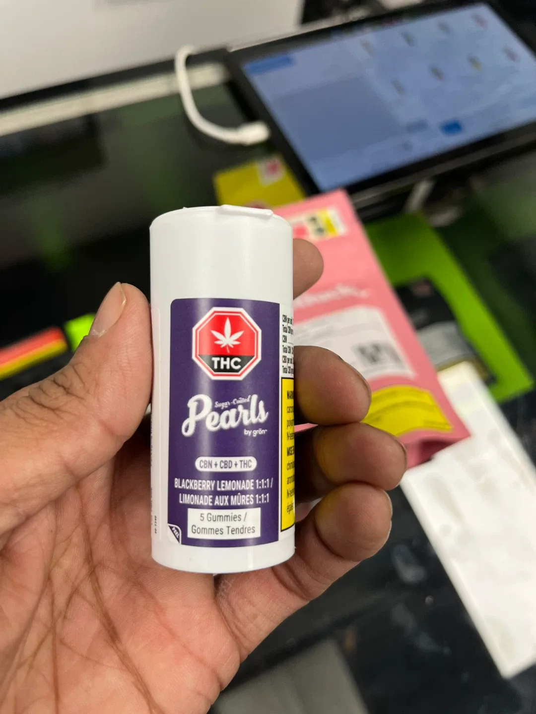 Grön Pearls Blackberry Lemonade 1:1:1 Gummies