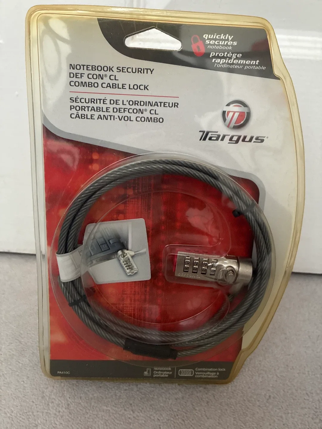 NEW Targus Notebook Security Combo Cable Lock