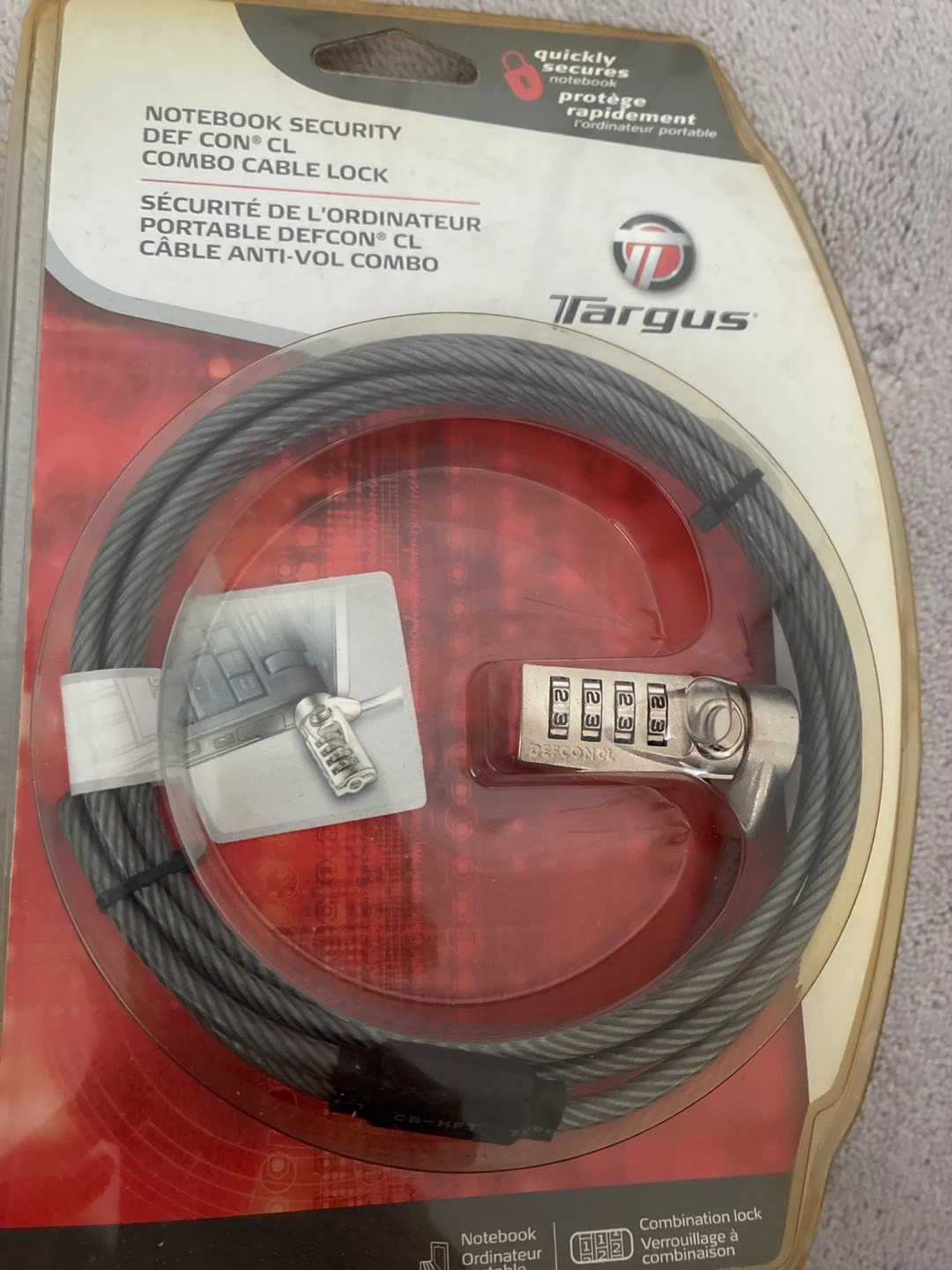 NEW Targus Notebook Security Combo Cable Lock - photo 2