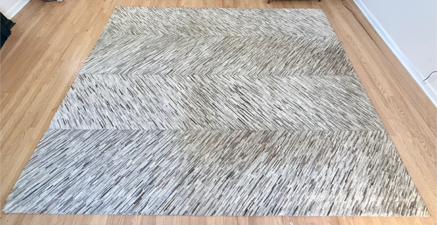 Handmade Leather Area Rug 8'x10'
