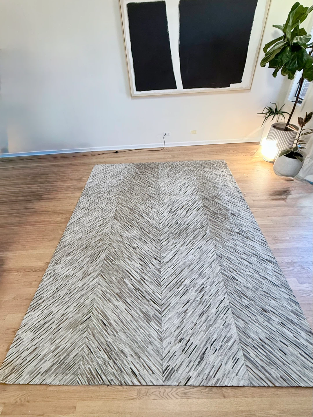 Handmade Leather Area Rug 8'x10' - photo 2