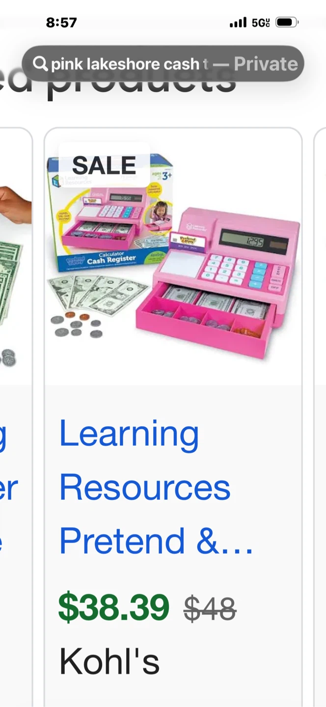 New Learning Resources Pretend & Play Cash Register