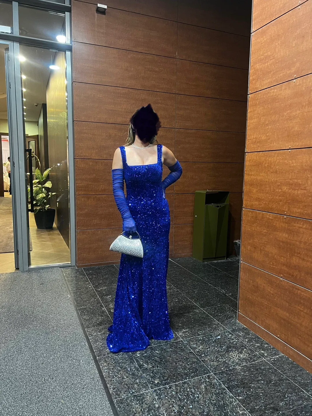 Blue Sequin Formal Dress image indicator(2)