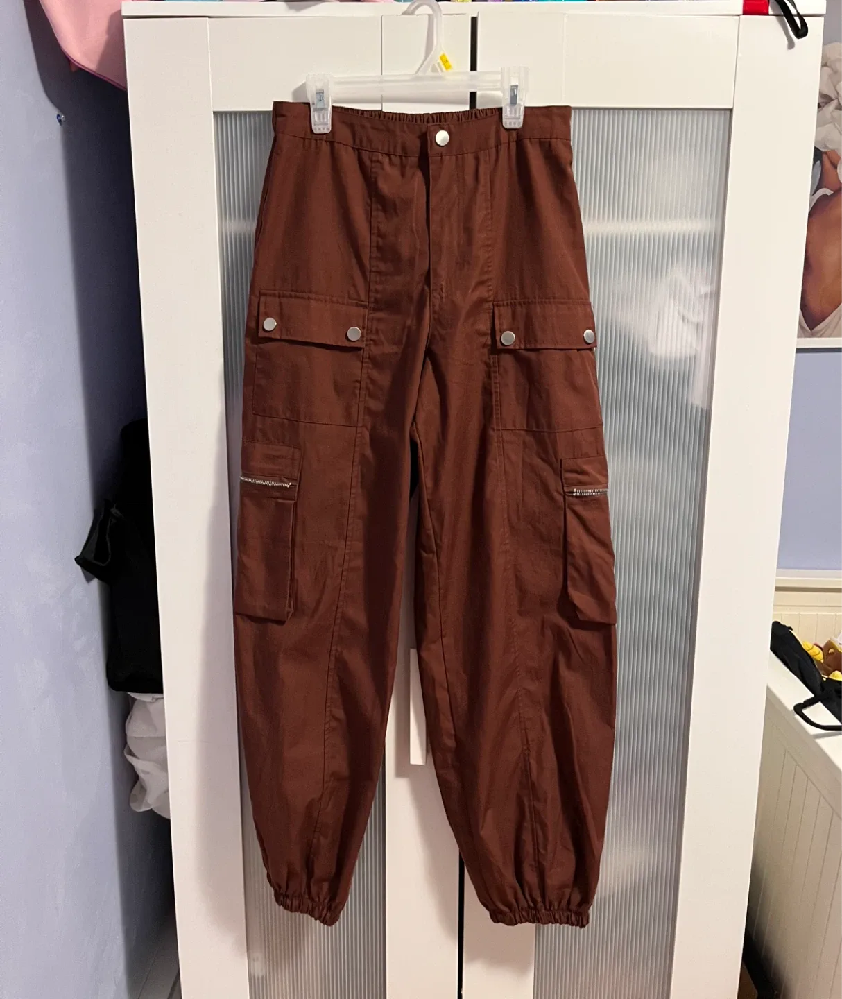 Sweet Envy Brown Cargo Pants - Size M
