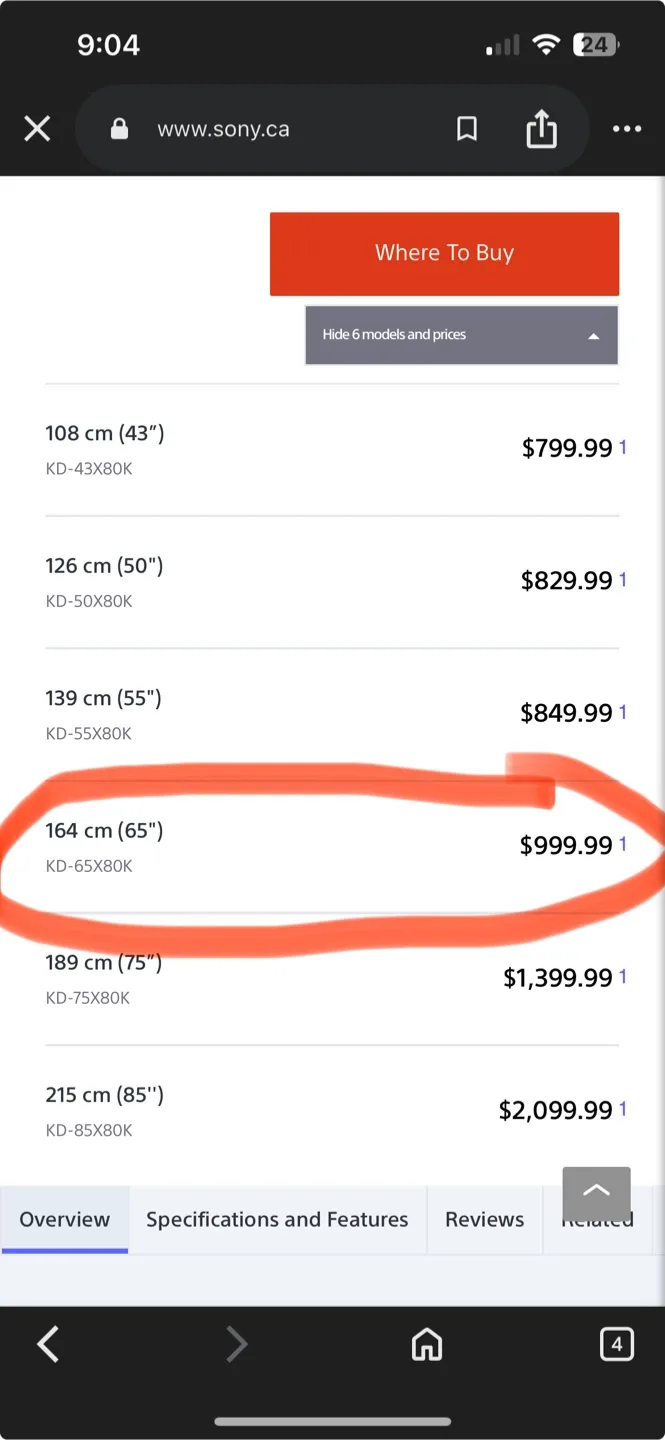 Pickup by Wednesday! 65” Sony Google Smart TV image indicator(3)