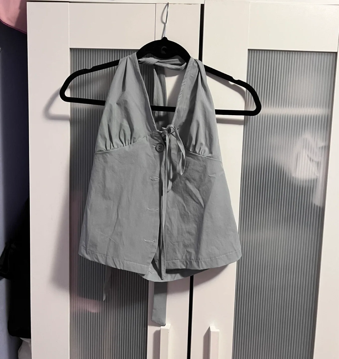 Grey Halter Top Size M