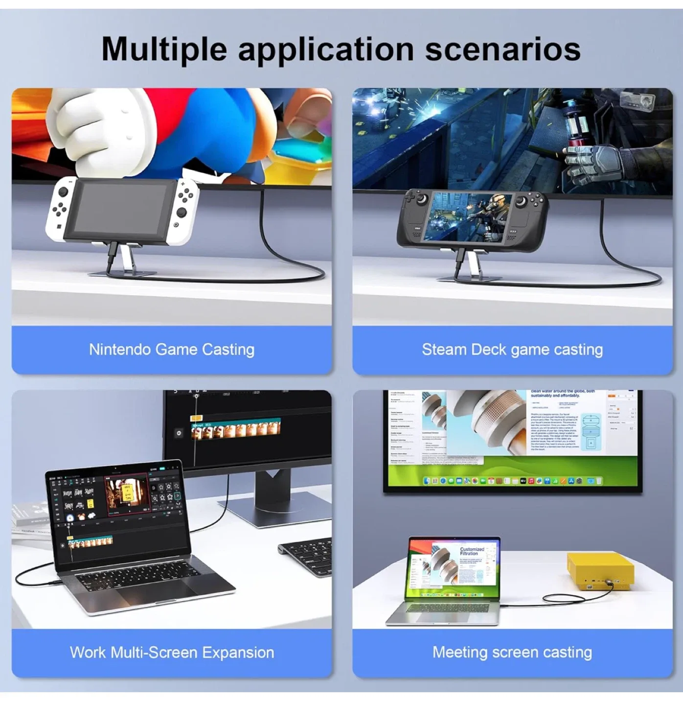 New Nintendo Switch Dock Replacement Cable image indicator(5)