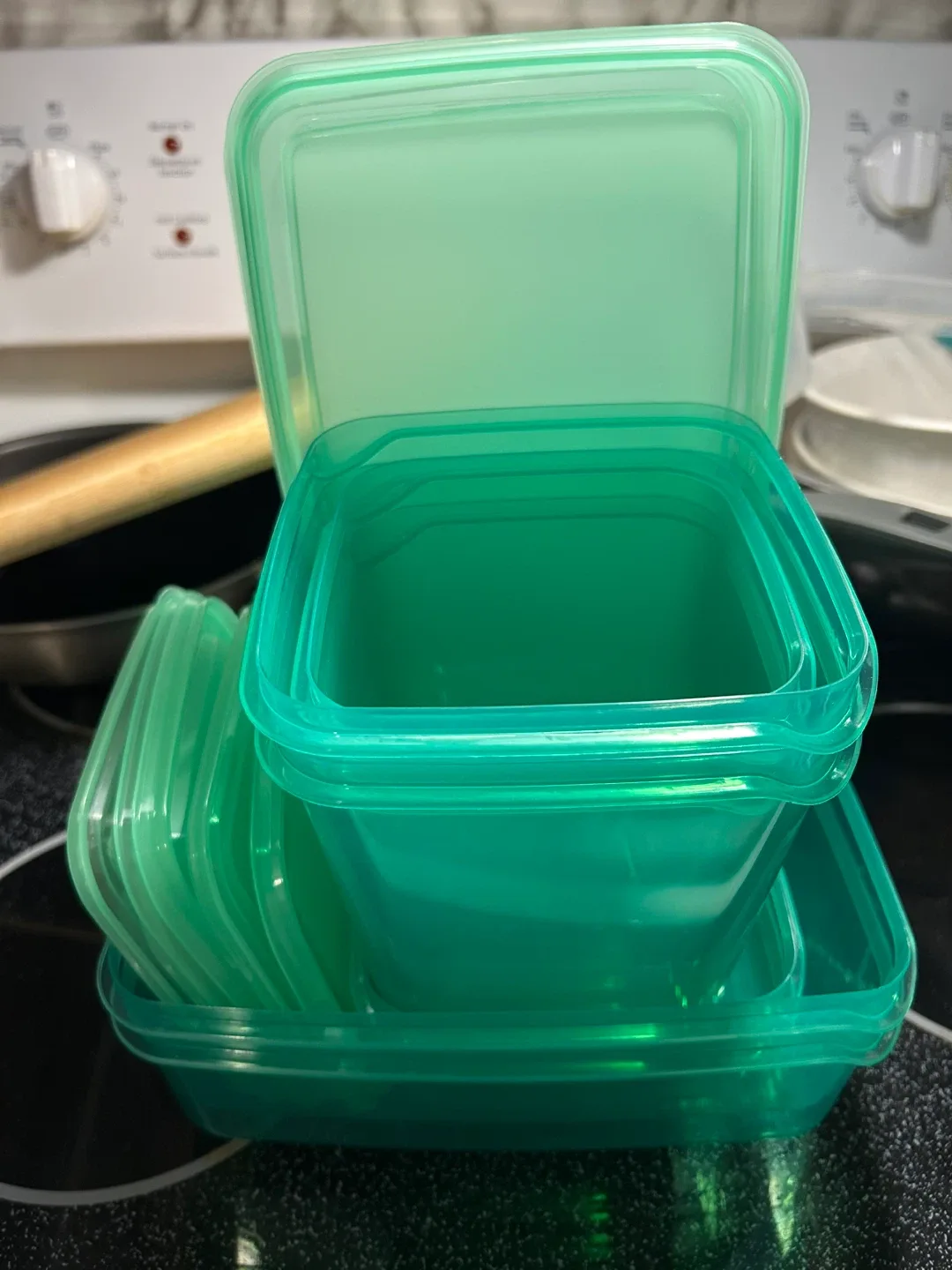 Green Food Containers Set