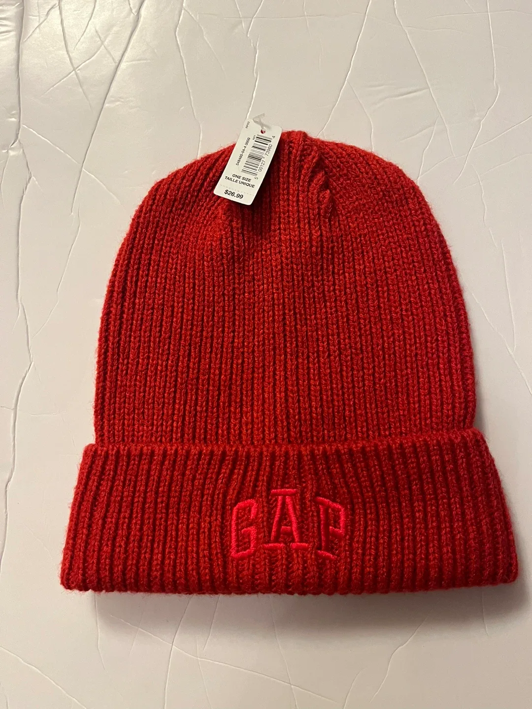 New GAP Red Knit Beanie - One Size