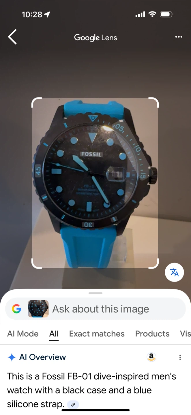 Fossil FB-01 Blue Silicone Strap Watch - photo 3