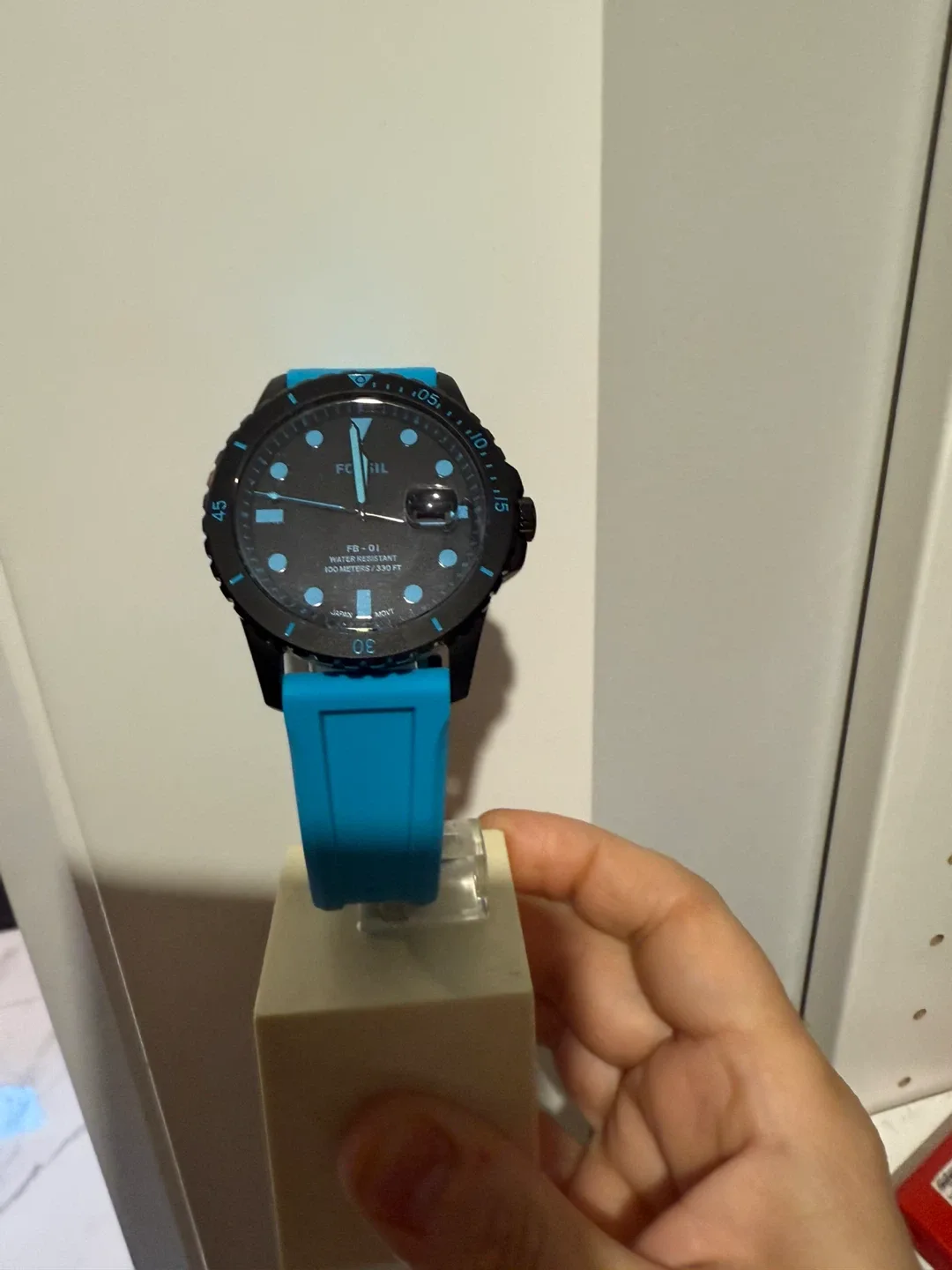 Fossil FB-01 Blue Silicone Strap Watch image indicator(6)