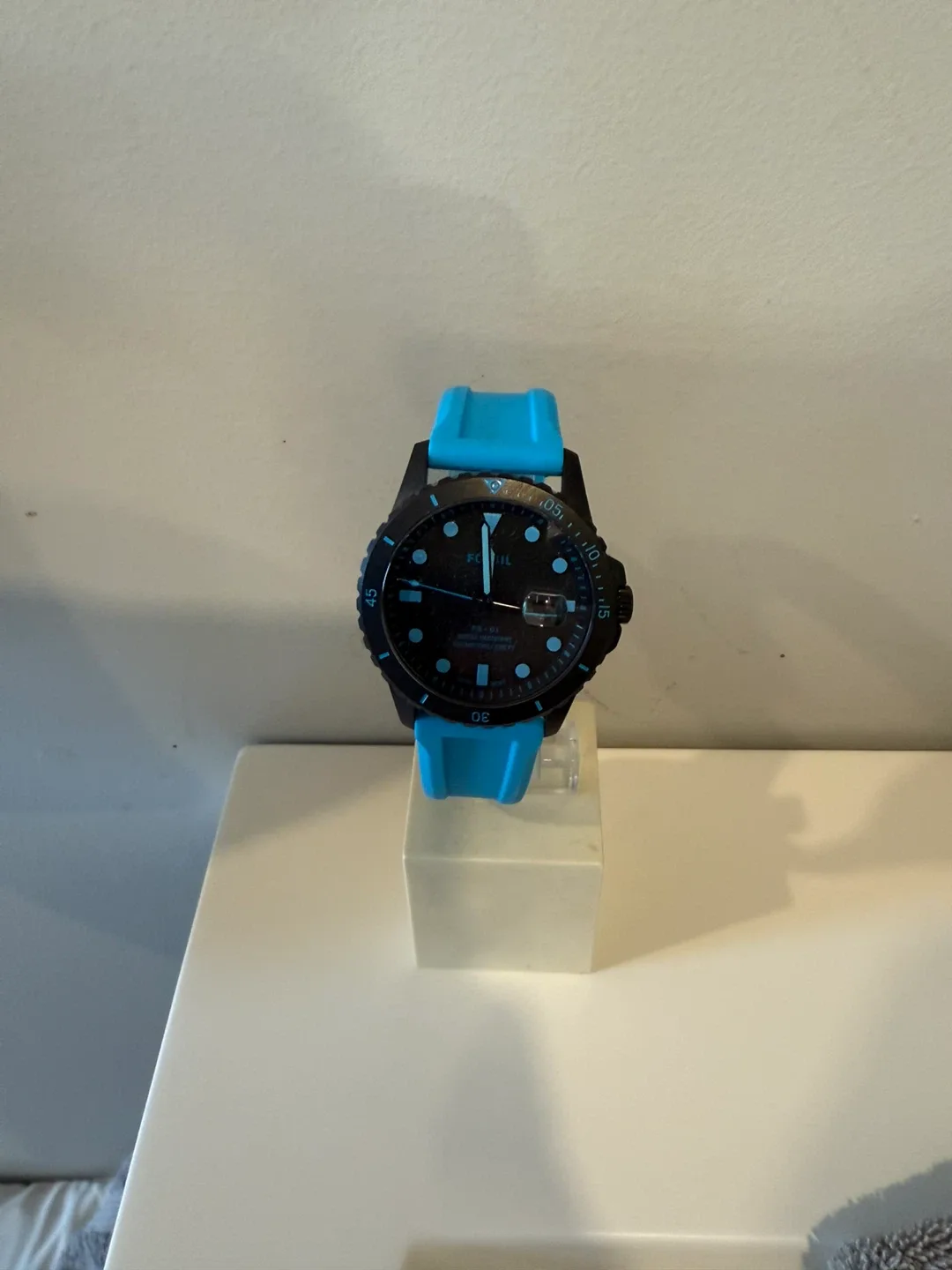 Fossil FB-01 Blue Silicone Strap Watch image indicator(5)